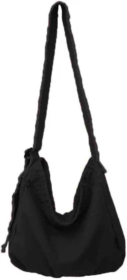Womens Canvas Hobo Bags Large Shoulder Bags Casual Crossbody Bags Satchel Bag Messenger Bag for Shopping Traveling