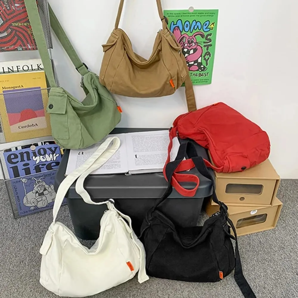 Women's Messenger Bag Vintage Handbag Canvas Tote Bags Casual Handbag Crossbody Handbags Hobo Handbags