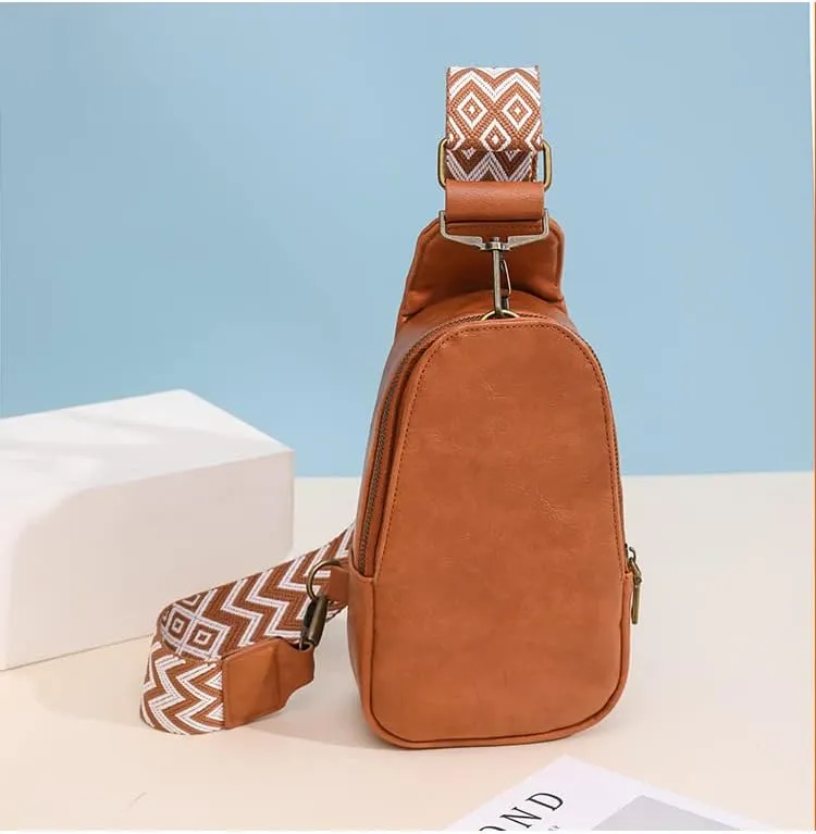 Women's Shoulder Bag PU Leather Versatile Style Hobo Sling Tote Handbag Retro Clutch Purse Crossbody Small Chest Bags