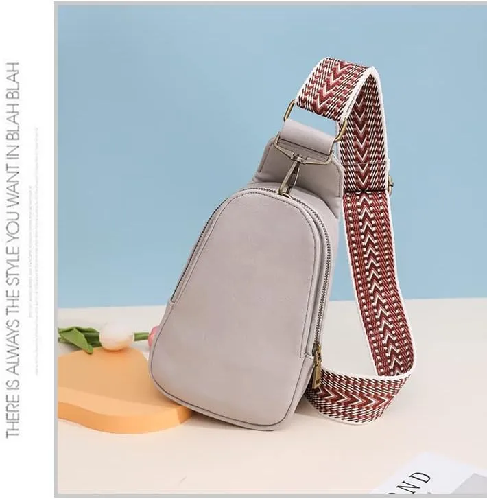 Women's Shoulder Bag PU Leather Versatile Style Hobo Sling Tote Handbag Retro Clutch Purse Crossbody Small Chest Bags