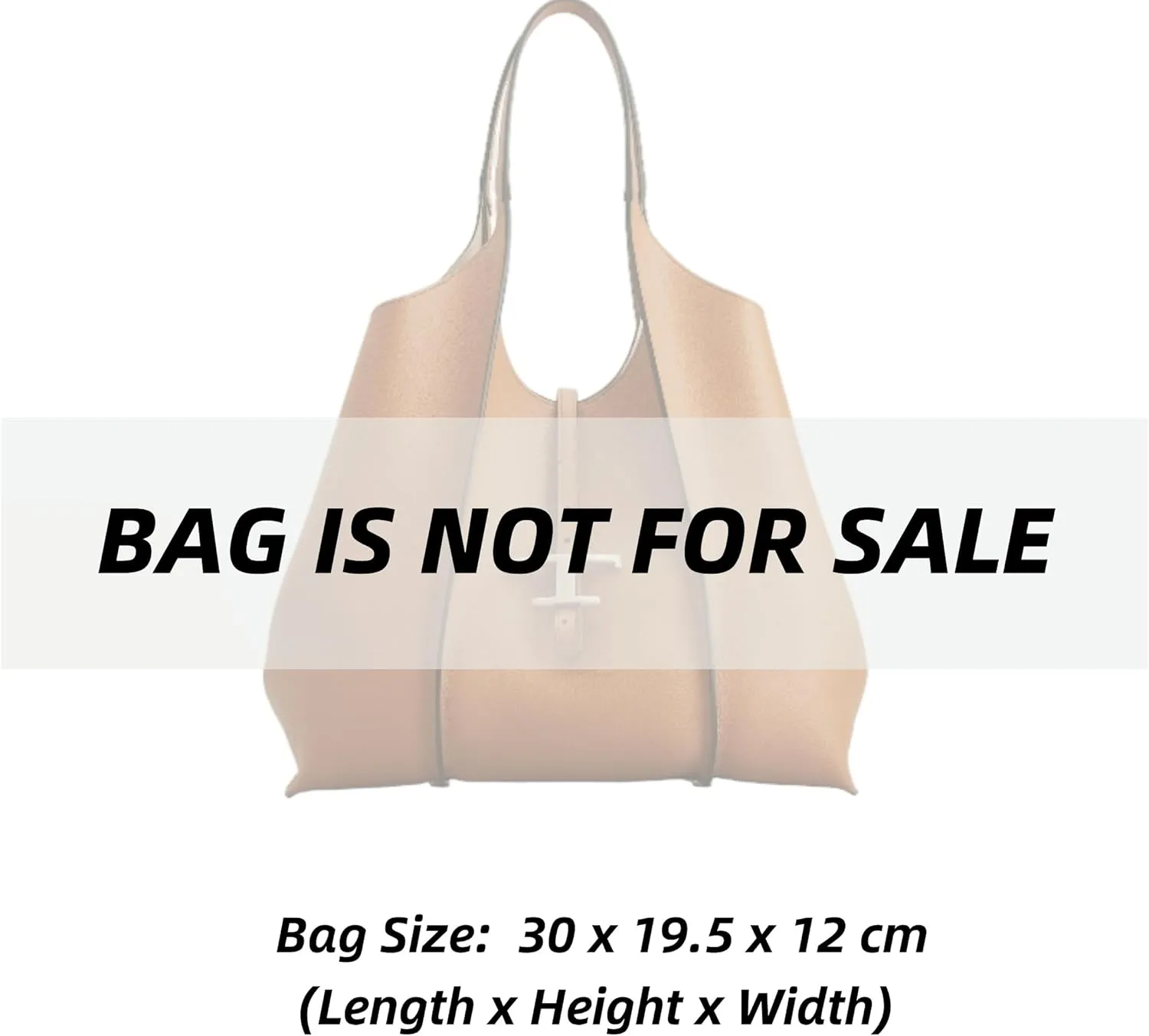 Xoppia Bag Organizer compatible with Tods T Timeless Shopping Bag Mini. Felt Insert Liner for Women Handbag. (Beige, Style B)