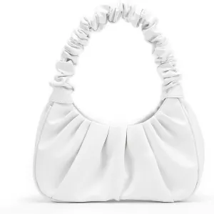 Y2K Purse Bags Chic Pouch Bag Vegan Leather Hobo Handbag Mini Shoulder Bag Underarm Bag Purse for Women