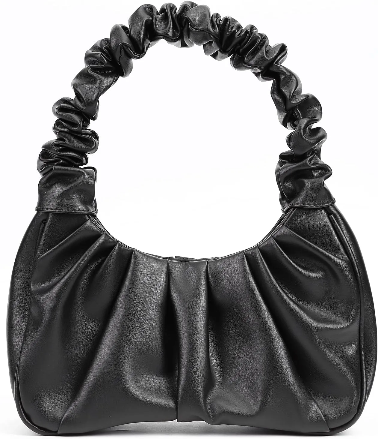 Y2K Purse Bags Chic Pouch Bag Vegan Leather Hobo Handbag Mini Shoulder Bag Underarm Bag Purse for Women